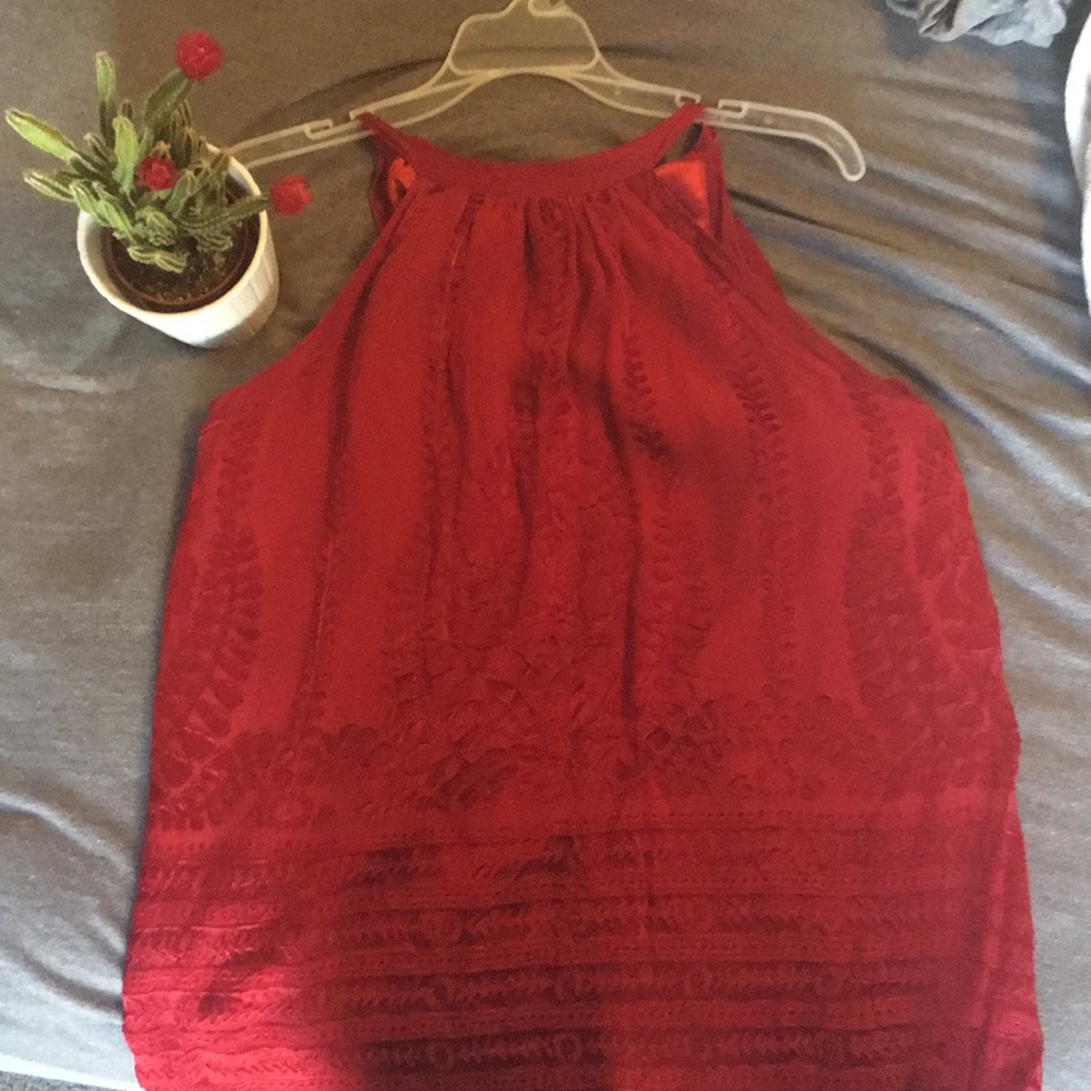 Red Halter Top